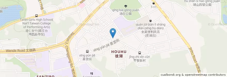 Mapa de ubicacion de 雞膳食坊 en Taiwan, Nuova Taipei, Taipei, Distretto Di Neihu.