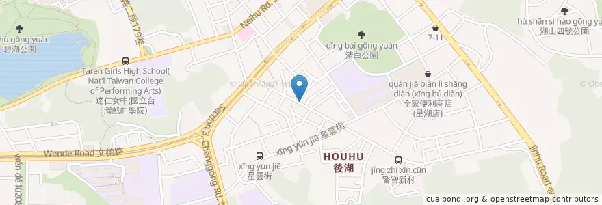 Mapa de ubicacion de 魚小丸子 en 台湾, 新北市, 台北市, 内湖区.