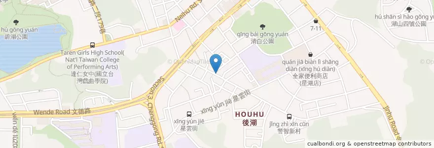 Mapa de ubicacion de 一香現滷味 en Taïwan, Nouveau Taipei, Taipei, District De Neihu.