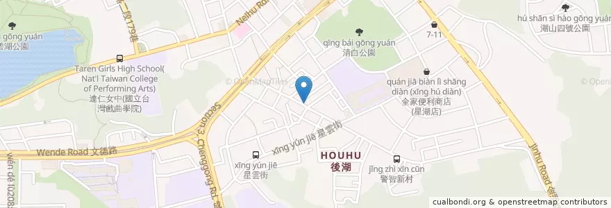 Mapa de ubicacion de 專家牙醫 en 臺灣, 新北市, 臺北市, 內湖區.
