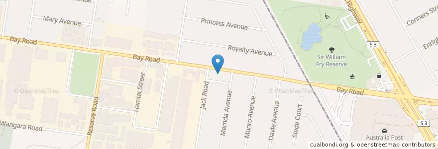 Mapa de ubicacion de Zesty Joe's Pizza & Pasta en Australie, Victoria, City Of Kingston.
