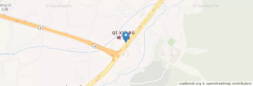 Mapa de ubicacion de 台灣優力豐勢加油站 en Taiwan, Taichung, Fengyuan.
