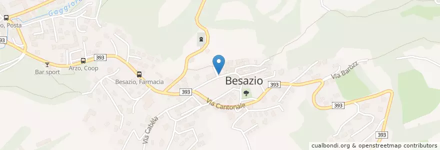 Mapa de ubicacion de Osteria Palazzetta en Suisse, Tessin, District De Mendrisio, Circolo Di Mendrisio, Mendrisio.