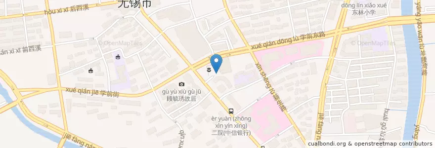 Mapa de ubicacion de 基督堂地下停车库 en 中国, 无锡市, 梁溪区(Liangxi).