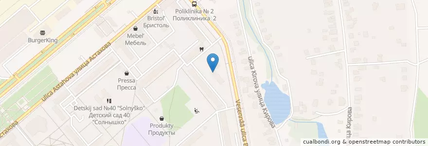 Mapa de ubicacion de Детская поликлиника №2 en Rusia, Distrito Federal Central, Óblast De Moscú, Коломенский Городской Округ.