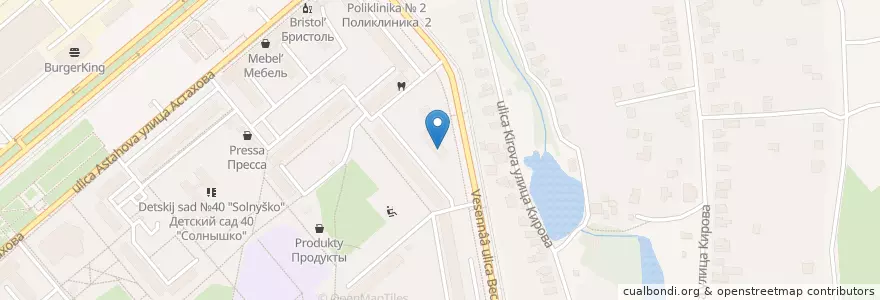 Mapa de ubicacion de Женская консультация en 俄罗斯/俄羅斯, Центральный Федеральный Округ, 莫斯科州, Коломенский Городской Округ.