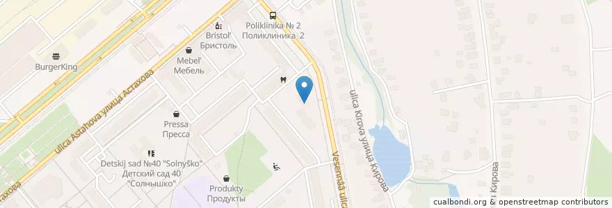 Mapa de ubicacion de КожВен КЦРБ en Rusia, Distrito Federal Central, Óblast De Moscú, Коломенский Городской Округ.