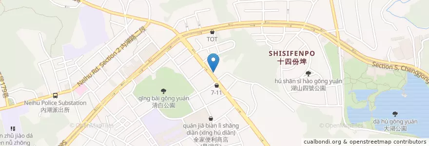 Mapa de ubicacion de 美而美 en Taiwan, 新北市, Taipé, 內湖區.
