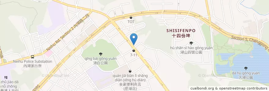 Mapa de ubicacion de 鹿港魯肉飯 en Taiwan, New Taipei, Taipei, Neihu District.