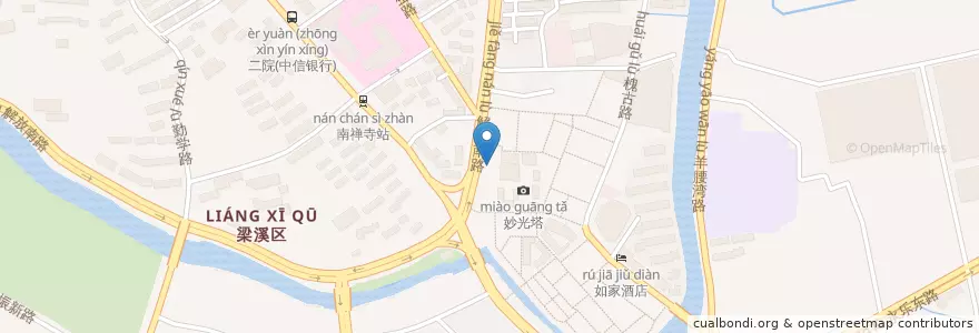 Mapa de ubicacion de 豪客来 en China, Wuxi, 梁溪区(Liangxi).