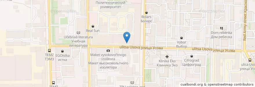 Mapa de ubicacion de Колобок.Ru en Russie, District Fédéral Sibérien, Oblast De Tomsk, Томский Район, Городской Округ Томск.