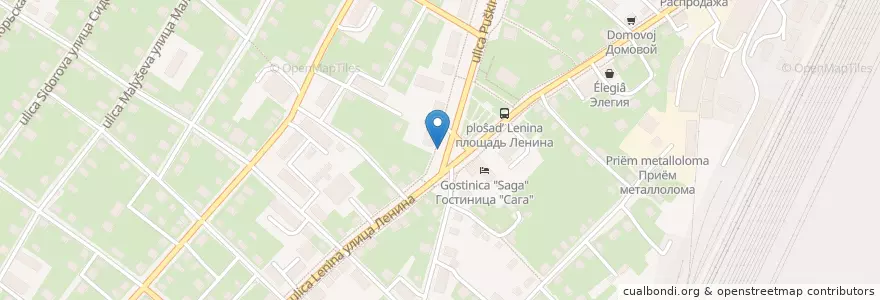 Mapa de ubicacion de Колонка en ロシア, 中央連邦管区, リャザン州, Городской Округ Сасово, Сасовский Район.