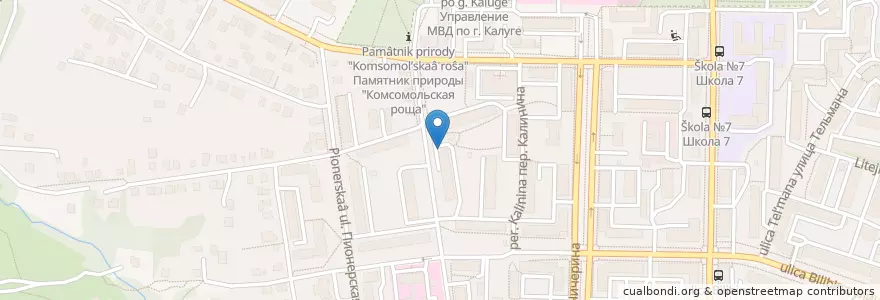 Mapa de ubicacion de Сомелье en Rusia, Центральный Федеральный Округ, Калужская Область, Городской Округ Калуга.