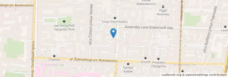 Mapa de ubicacion de Маяк en Russland, Föderationskreis Nordwest, Oblast Leningrad, Sankt Petersburg, Центральный Район, Литейный Округ.