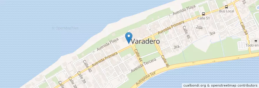 Mapa de ubicacion de Librería Hanoi en Cuba, Matanzas, Cárdenas, Varadero.