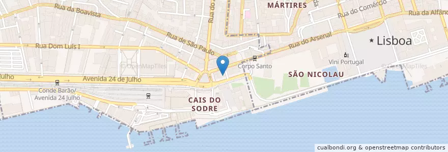 Mapa de ubicacion de Hennesy's en Portugal, Lissabon, Großraum Lissabon.