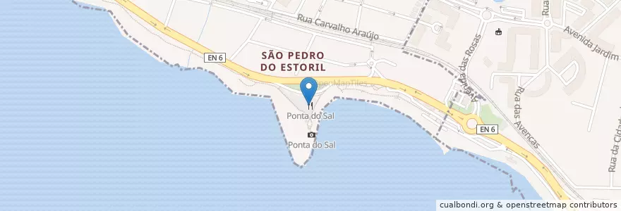 Mapa de ubicacion de Ponta do Sal en Portugal, Área Metropolitana De Lisboa, Lisboa, Grande Lisboa.