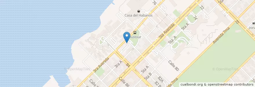 Mapa de ubicacion de Dimar en Cuba, L'Avana, Playa.