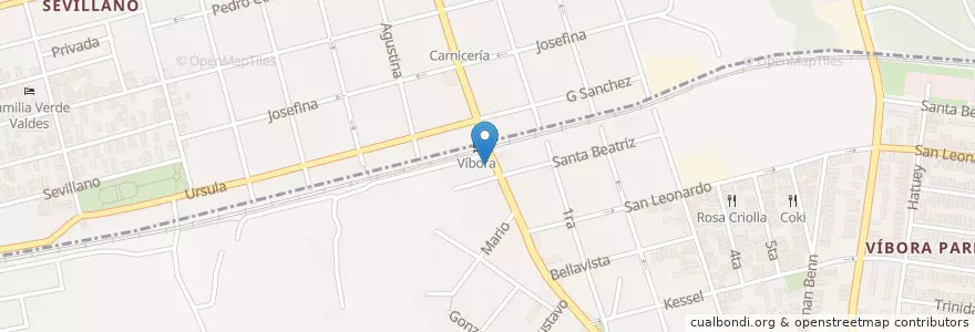 Mapa de ubicacion de Cafe Colon en 쿠바, La Habana, Diez De Octubre.