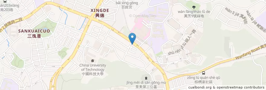 Mapa de ubicacion de 杏一藥局 en Taiwan, 新北市, Taipei, 文山區.