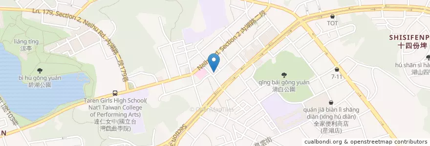 Mapa de ubicacion de 米特肉舖 en Taiwan, 新北市, Taipé, 內湖區.