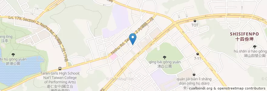Mapa de ubicacion de 康菱藥局 en 臺灣, 新北市, 臺北市, 內湖區.