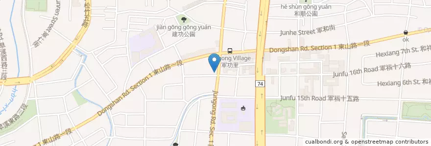 Mapa de ubicacion de 麥當勞 en Taiwan, Taichung, 北屯區.