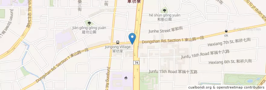 Mapa de ubicacion de 何藥局 en Taiwan, Taichung, 北屯區.