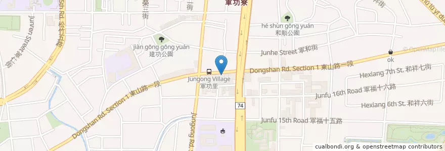 Mapa de ubicacion de 德全牙醫 en تايوان, تاي شانغ, 北屯區.
