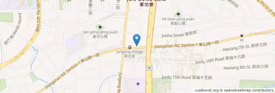 Mapa de ubicacion de 弘爺漢堡 en تايوان, تاي شانغ, 北屯區.