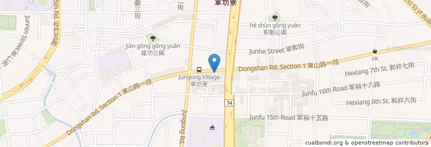 Mapa de ubicacion de 太祖肉圓 en Taiwan, Taichung, 北屯區.