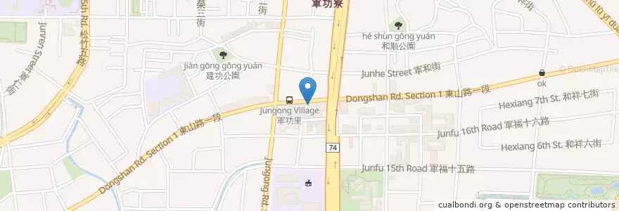 Mapa de ubicacion de 承康診所 en Taiwan, Taichung, 北屯區.