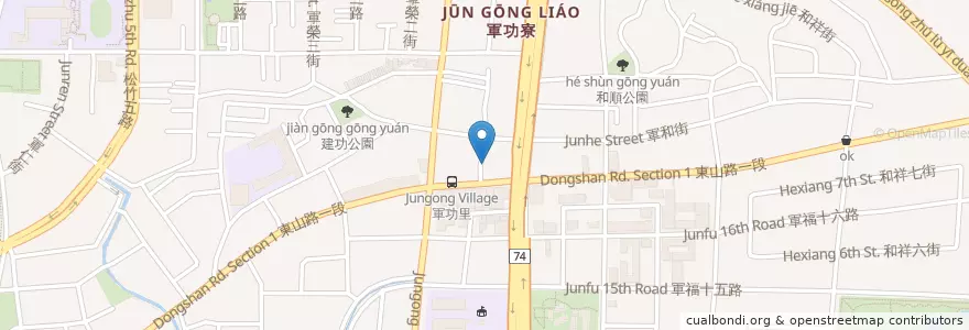 Mapa de ubicacion de 蔡中醫診所 en Taiwan, Taichung, 北屯區.