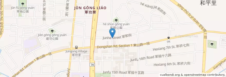 Mapa de ubicacion de 李藥局 en تايوان, تاي شانغ, 北屯區.