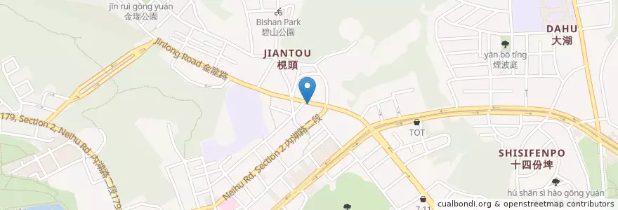 Mapa de ubicacion de 台北永和豆漿大王 en Tayvan, 新北市, Taipei, 內湖區.