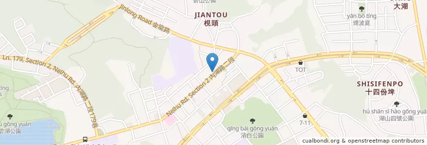 Mapa de ubicacion de 丰采牙醫診所 en 臺灣, 新北市, 臺北市, 內湖區.