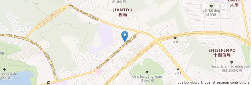 Mapa de ubicacion de 許家莊牛肉麵 en Taiwán, Nuevo Taipéi, Taipéi, 內湖區.