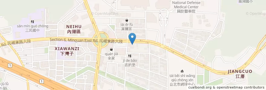 Mapa de ubicacion de 雙人徐概念館 en Тайвань, Новый Тайбэй, Тайбэй, Нэйху.