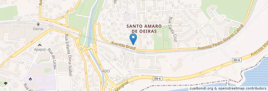 Mapa de ubicacion de Telepizza en Portugal, Área Metropolitana De Lisboa, Lisboa, Grande Lisboa, Oeiras, Oeiras E São Julião Da Barra, Paço De Arcos E Caxias.