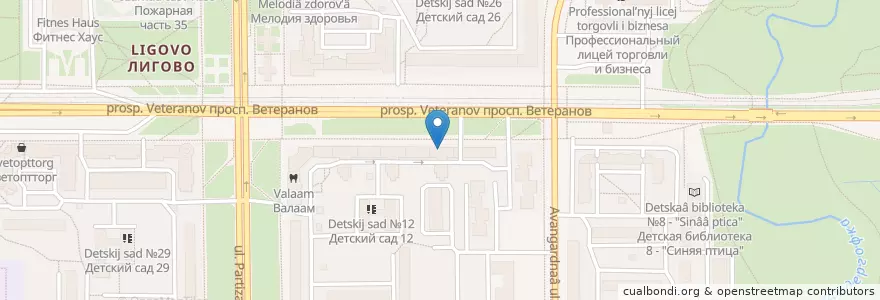 Mapa de ubicacion de Сушишоп en Russland, Föderationskreis Nordwest, Oblast Leningrad, Sankt Petersburg, Красносельский Район, Округ Урицк.