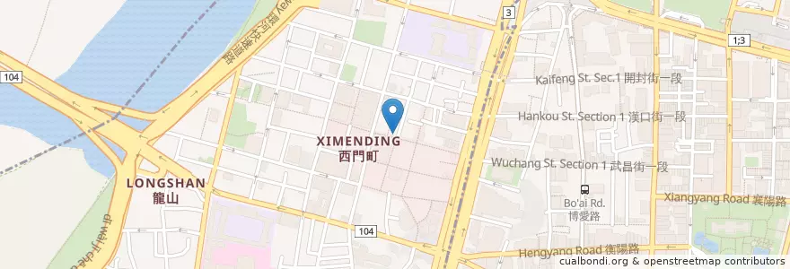 Mapa de ubicacion de The Pasta Bar en Тайвань, Новый Тайбэй, Тайбэй, 萬華區.