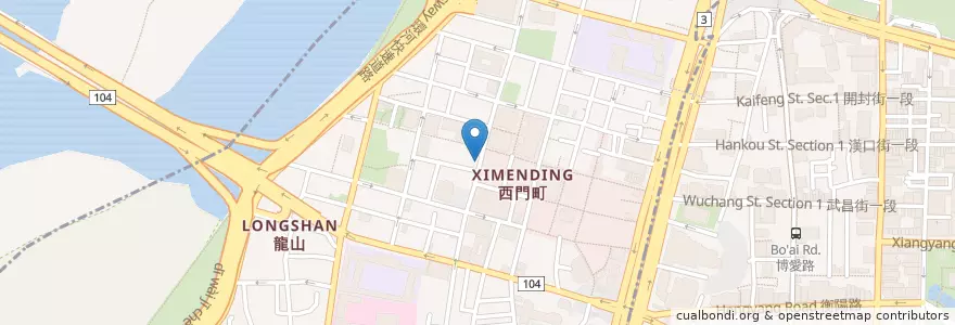 Mapa de ubicacion de 麥當勞 en 臺灣, 新北市, 臺北市, 萬華區.