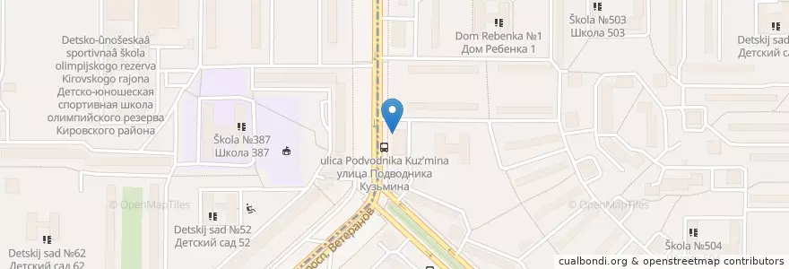 Mapa de ubicacion de Зооторг en ロシア, 北西連邦管区, レニングラード州, サンクト ペテルブルク, Кировский Район.