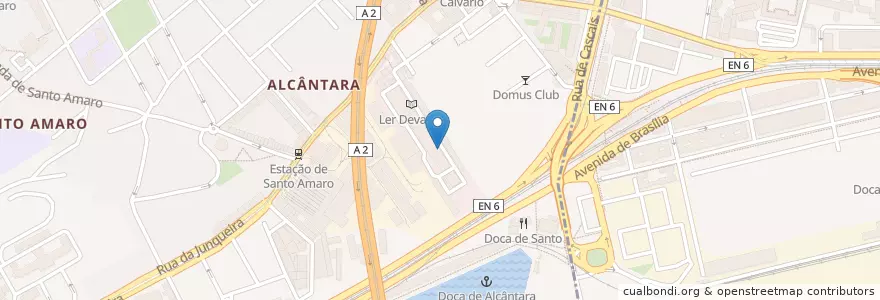 Mapa de ubicacion de Sushi Factory en Portugal, Área Metropolitana De Lisboa, Lisbon, Grande Lisboa, Alcântara.