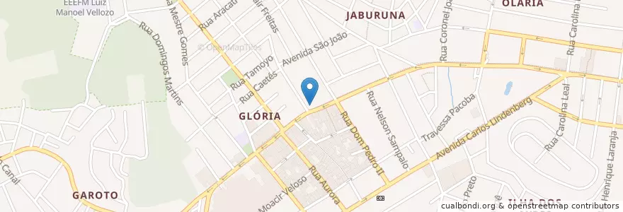 Mapa de ubicacion de Agência dos Correios da Glória en 브라질, 남동지방, 이스피리투산투, Região Geográfica Intermediária De Vitória, Região Metropolitana Da Grande Vitória, 빌라벨랴, Microrregião Vitória.