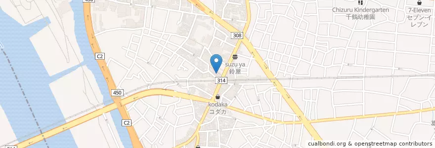 Mapa de ubicacion de のとや en Japan, Tokio, 葛飾区.