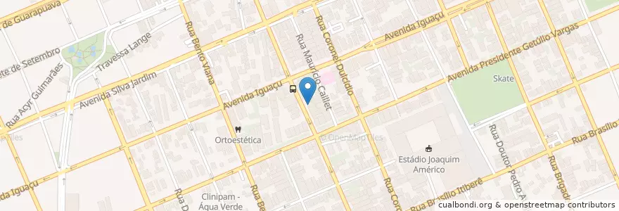 Mapa de ubicacion de Ortopedia Cemefe en ブラジル, 南部地域, パラナ, Região Geográfica Intermediária De Curitiba, Região Metropolitana De Curitiba, Microrregião De Curitiba, クリチバ.