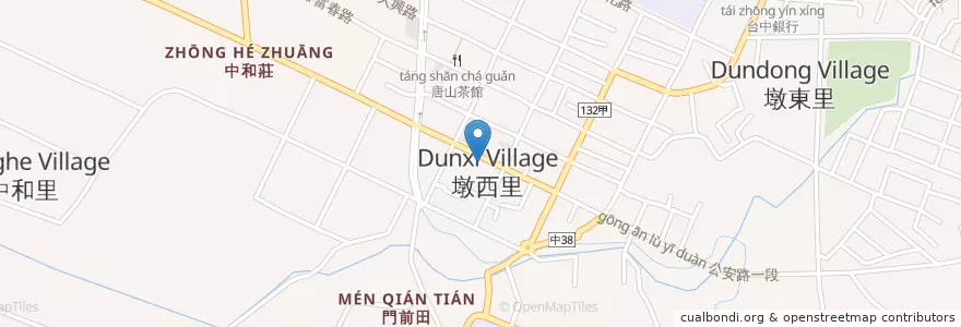 Mapa de ubicacion de 后里郵局 en تایوان, تایچونگ, 后里區.