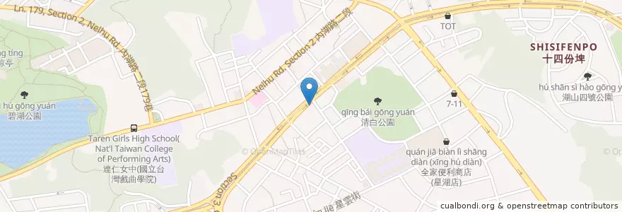 Mapa de ubicacion de 宏欣牙醫 en 臺灣, 新北市, 臺北市, 內湖區.
