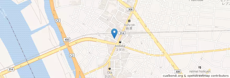 Mapa de ubicacion de 葛飾デンタルオフィス en Япония, Токио, Кацусика.